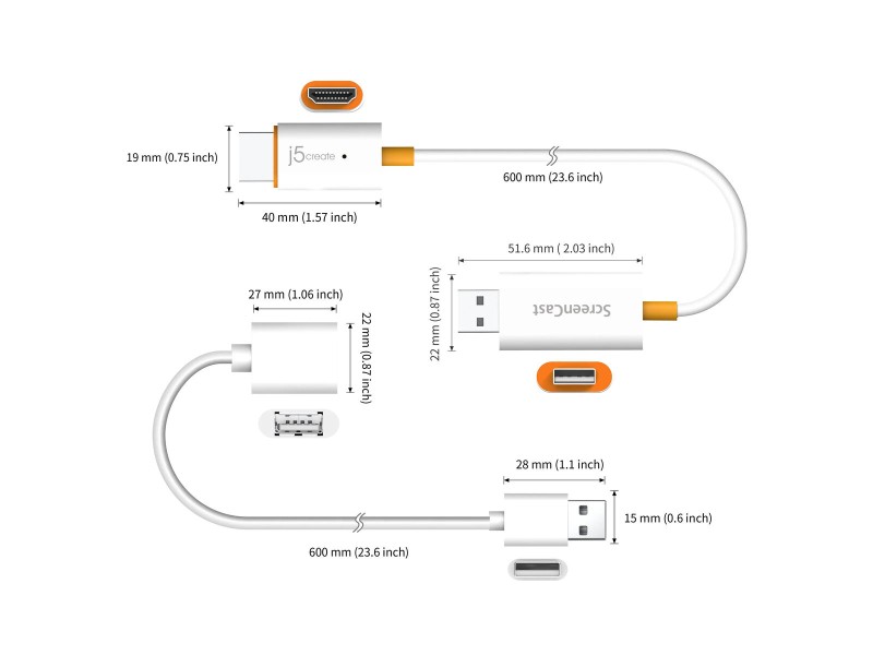 Аудио кабел с жак (3,5 mm) към 2 RCA кабел j5create JVAW56-N 60 cm NaN –  BB Джак конекторни кабели