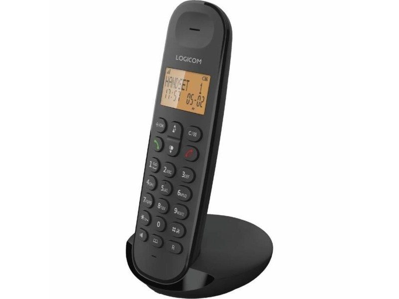 Стационарен телефон Logicom DECT ILOA 155T SOLO Черен NaN –  BB Аналогови телефони