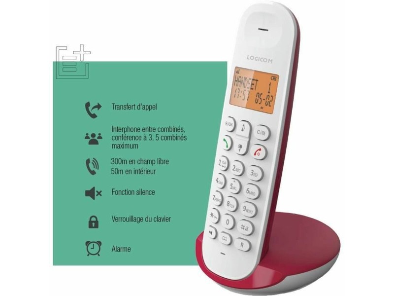 Стационарен телефон Logicom DECT ILOA 150 SOLO NaN –  BB Аналогови телефони