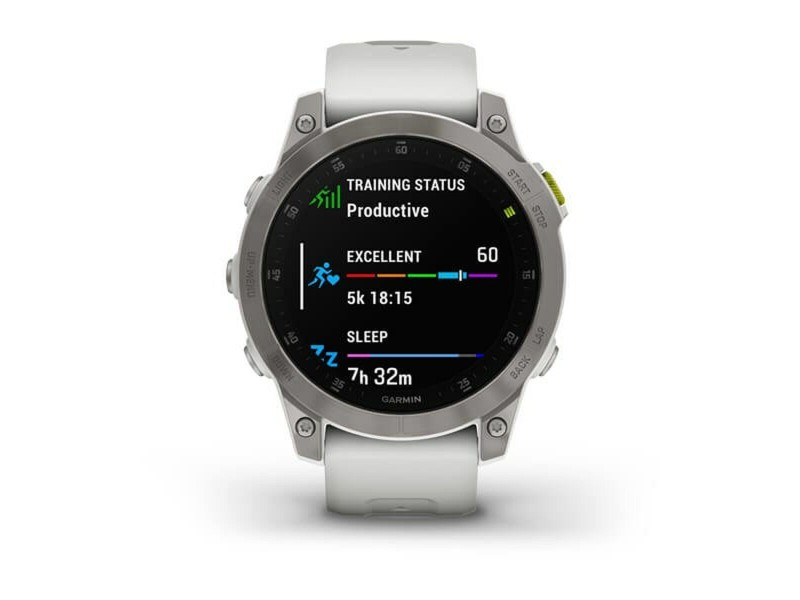 Smartwatch с крачкомер GARMIN 010-02582-21 1,3 Бял Черен Титанов да NaN –  BB Умни часовници