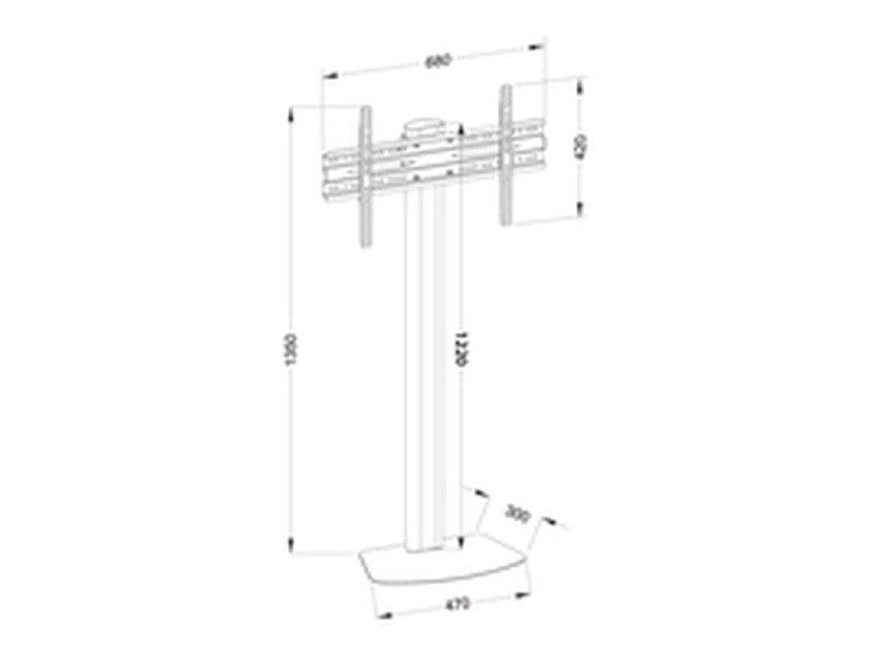 Поставка за телевизор Techly ICA-TR27 55 40 kg NaN –  BB Стойки за телевизор за стена