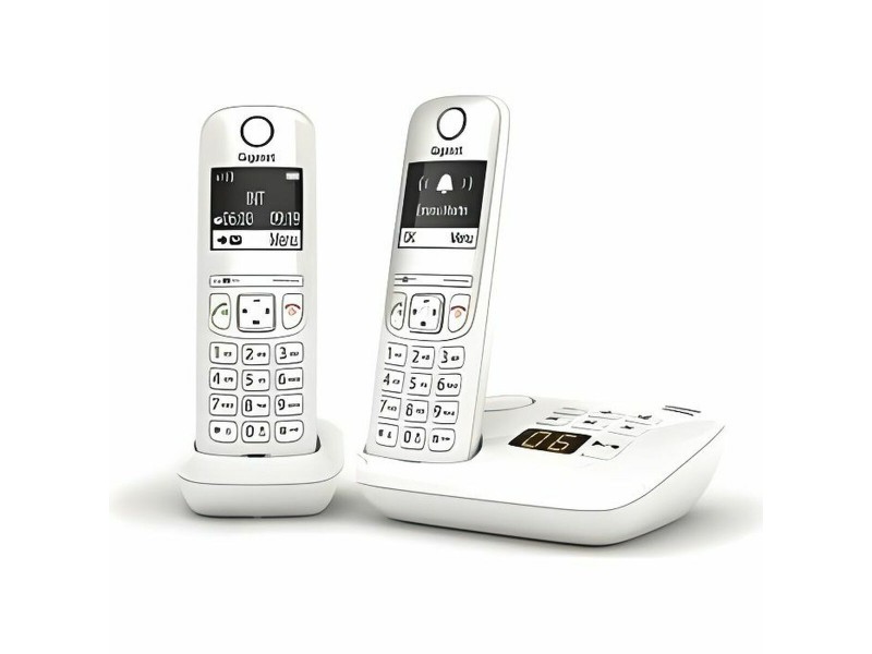 Безжичен телефон Gigaset AS690A Duo Бял NaN –  BB Аналогови телефони