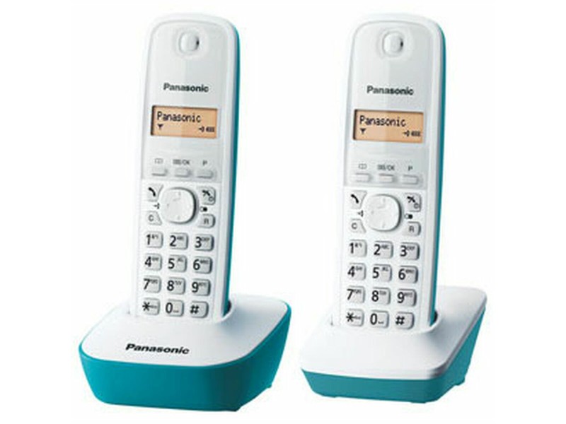 Безжичен телефон Panasonic KX-TG1612FRC Кехлибар Син/бял NaN –  BB Аналогови телефони