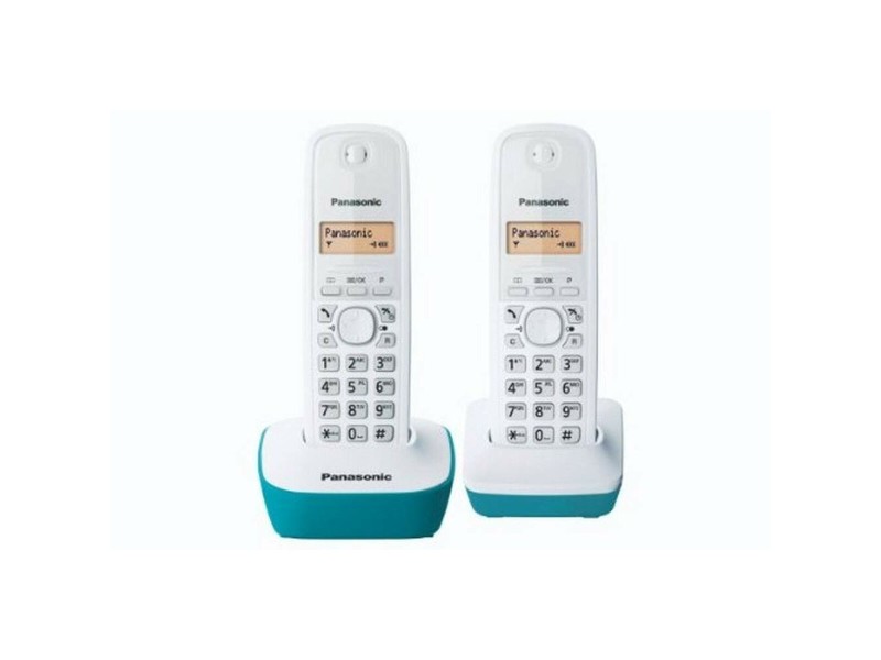 Безжичен телефон Panasonic KX-TG1612FRC Кехлибар Син/бял NaN –  BB Аналогови телефони
