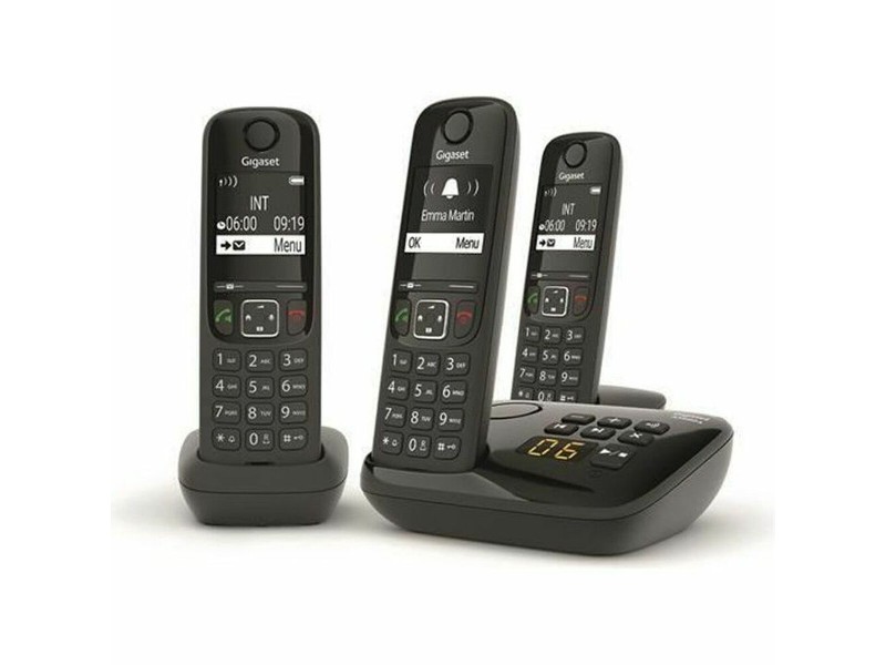 Стационарен телефон Gigaset AS690A Trio Черен NaN –  BB Аналогови телефони