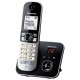 Безжичен телефон Panasonic KX-TG6821FRB Черен Сив NaN –  BB Аналогови телефони