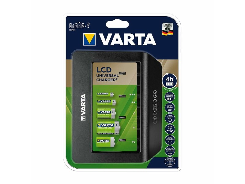 Зарядно устройство Varta LCD Universal Charger+ Вид C Вид D 1600 mAh 100-240 V NaN –  BB Зарядни устройства