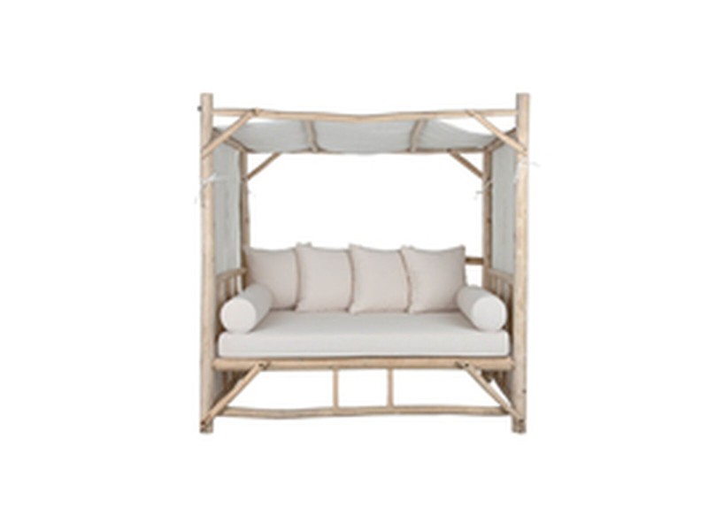 Lamamistool Home ESPRIT Бял Естествен NaN –  BB Шезлонги