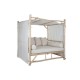 Lamamistool Home ESPRIT Бял Естествен NaN –  BB Шезлонги