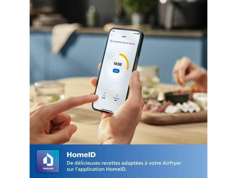 въздушен фритюрник Philips HD9285/93 Черен Сив NaN –  BB Фритюрници на открито