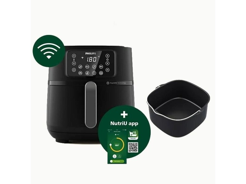 въздушен фритюрник Philips HD9285/93 Черен Сив NaN –  BB Фритюрници на открито