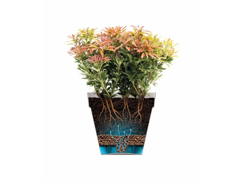 Комплект Саксии за цветя Elho Сив Пластмаса Кръгъл 2 Части NaN –  BB Саксии