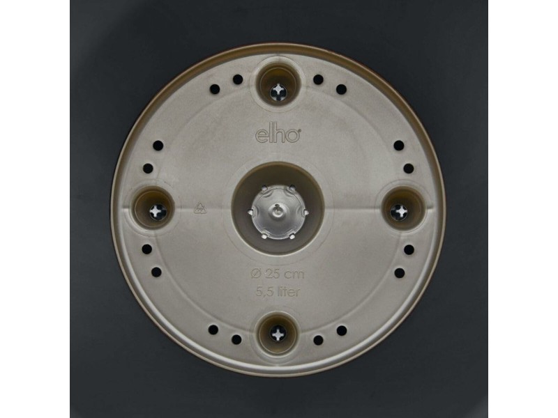 Комплект Саксии за цветя Elho Сив Пластмаса Кръгъл 2 Части NaN –  BB Саксии