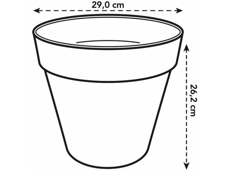 Комплект Саксии за цветя Elho Сив Пластмаса Кръгъл 2 Части NaN –  BB Саксии