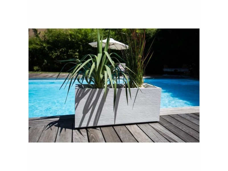 Саксия EDA EDA Graphit Бял полипропилен Пластмаса 99,5 x 39 x 43 cm NaN –  BB Саксии
