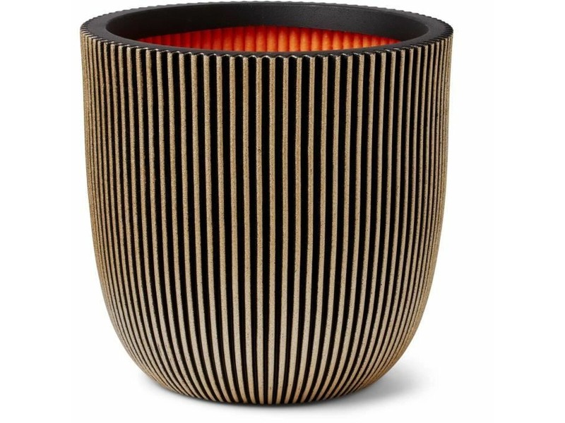 Саксия Capi Europe GROVVE Черен Златен Пластмаса Ø 43 cm NaN –  BB Саксии