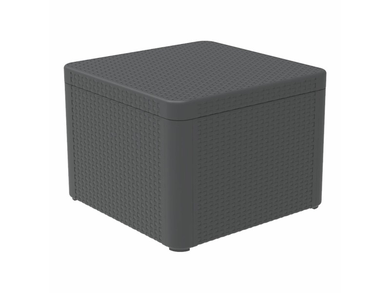 Комплект от Маса и 2 Кресла Shaf Антрацит 57 X 57 X 42 CM (3 Части) NaN –  BB Комплекти градински мебели