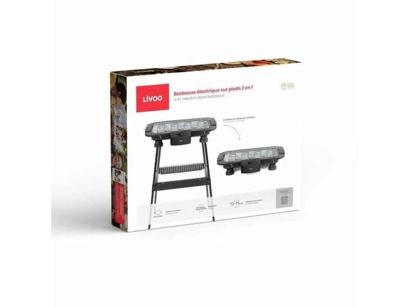 Електрическото Барбекю Livoo DOM506 2200 W NaN –  BB Електрически решетки на открито