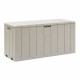 Градински съндък за съхранение Toomax Светло сив 117,5 X 45 X 56 CM 270 L NaN –  BB Градински сандъци