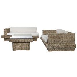 Градински диван Home ESPRIT Естествен 192 x 105 x 63 cm