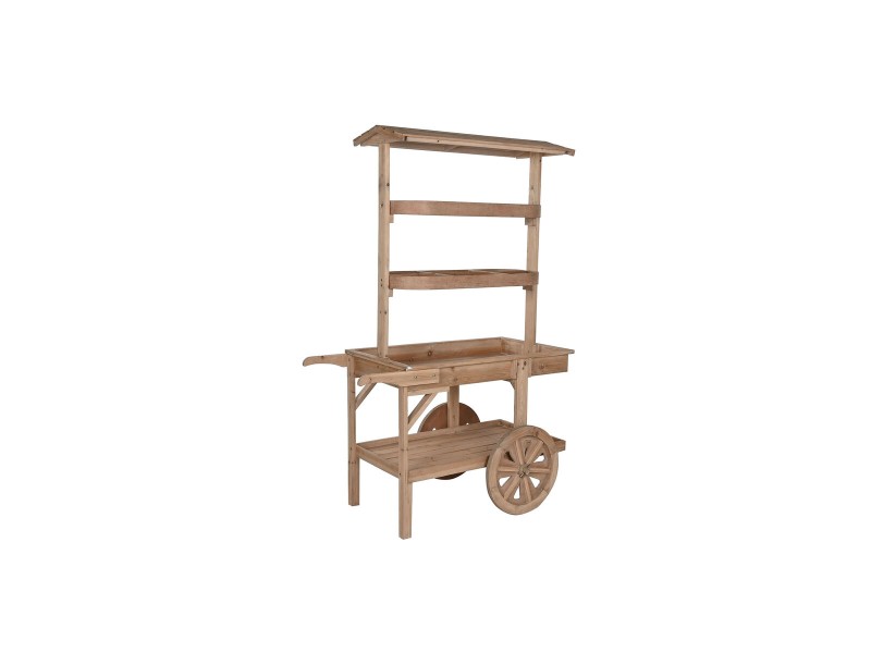 Градинска Количка Home ESPRIT Естествен 108 x 53 x 167 cm NaN –  BB Колички за сервиране