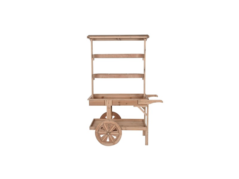 Градинска Количка Home ESPRIT Естествен 108 x 53 x 167 cm NaN –  BB Колички за сервиране