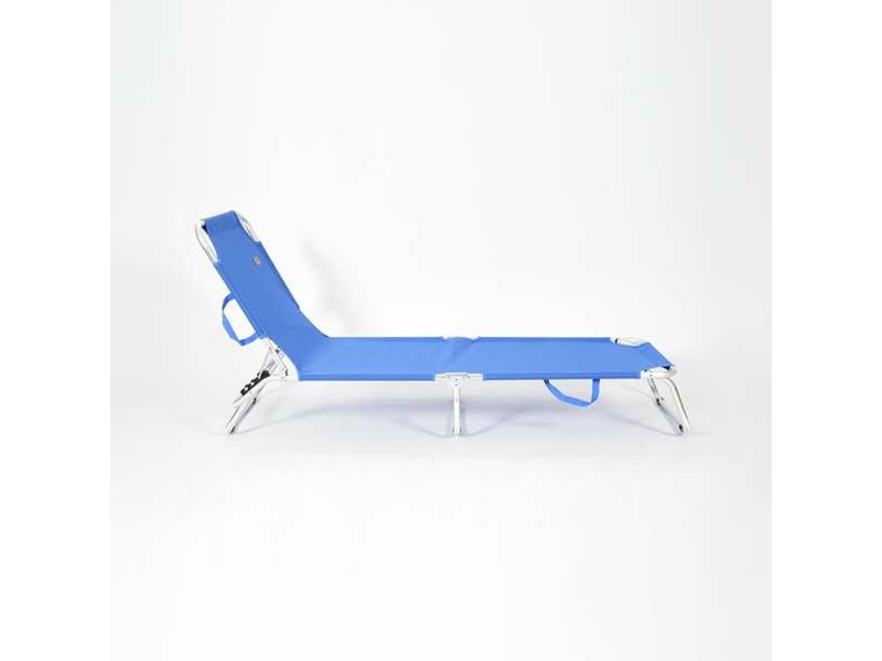 Плажен шезлонги Ociotrends Син 188 x 58 x 24 cm NaN –  BB Шезлонги