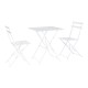Комплект от маса с 2 стола Home ESPRIT Бял 60 x 60 x 71 cm NaN –  BB Комплекти градински мебели