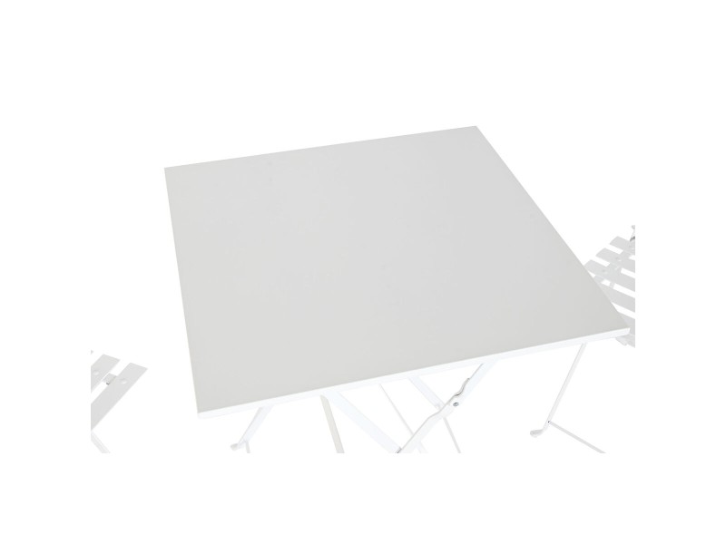 Комплект от маса с 2 стола Home ESPRIT Бял 60 x 60 x 71 cm NaN –  BB Комплекти градински мебели