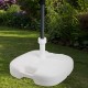 Base pour parapluie Aktive Бял Ø 32 mm Ø 20 mm 45 x 29 x 45 cm (5 броя) NaN –  BB Чадъри