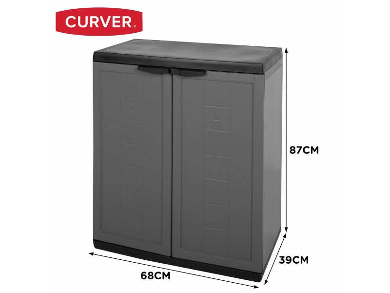 Шкаф Curver Тъмно сив Пластмаса 68 x 87 x 39 cm NaN –  BB Шкафове