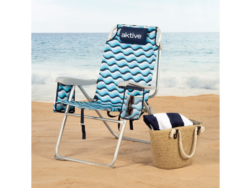 Плажен стол Aktive 48 x 95 x 78 cm (2 броя) NaN –  BB Сгъваеми столове