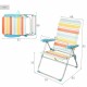 Плажен стол Aktive 48 x 95 x 65 cm (4 броя) NaN –  BB Сгъваеми столове