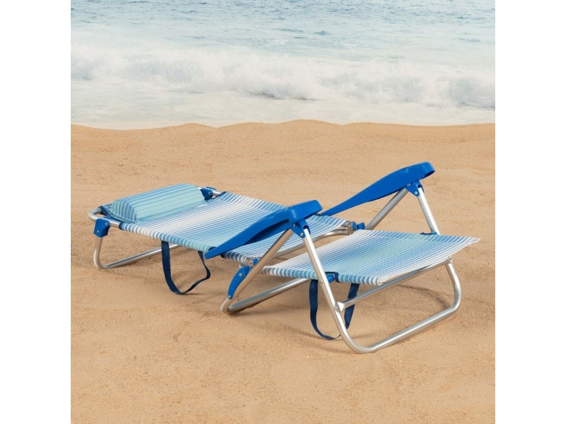 Плажен стол Aktive 47 x 82 x 49 cm (2 броя) NaN –  BB Сгъваеми столове
