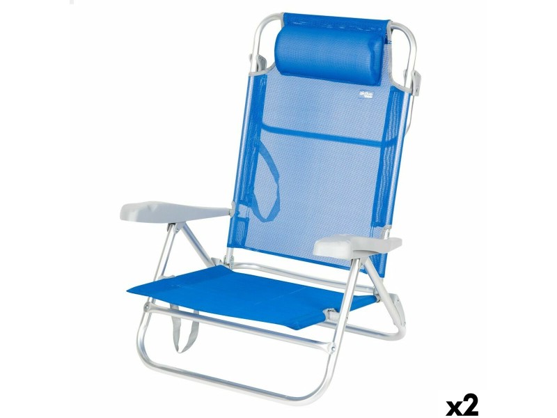 Плажен стол Aktive 47 x 82 x 49 cm (2 броя) NaN –  BB Сгъваеми столове