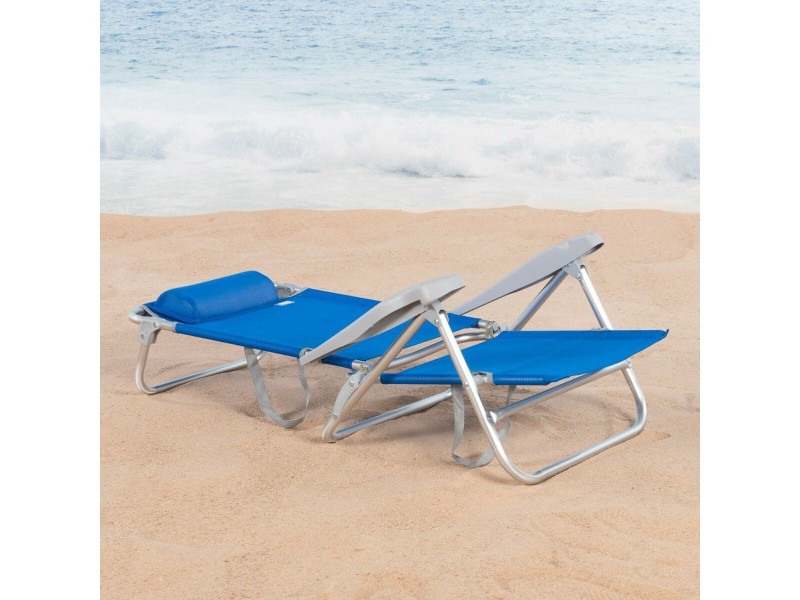 Плажен стол Aktive 47 x 82 x 49 cm (2 броя) NaN –  BB Сгъваеми столове