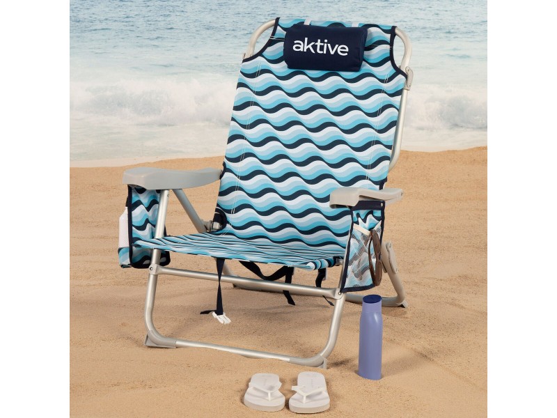 Плажен стол Aktive 50 x 80 x 58 cm (2 броя) NaN –  BB Сгъваеми столове