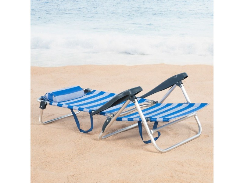 Плажен стол Aktive 47 x 82 x 49 cm (2 броя) NaN –  BB Сгъваеми столове