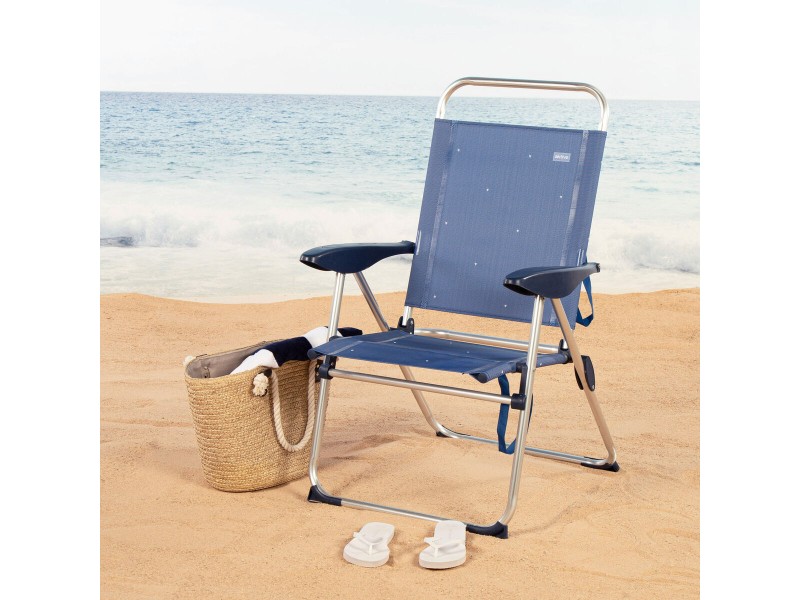 Плажен стол Aktive 48 x 100 x 60 cm (2 броя) NaN –  BB Сгъваеми столове