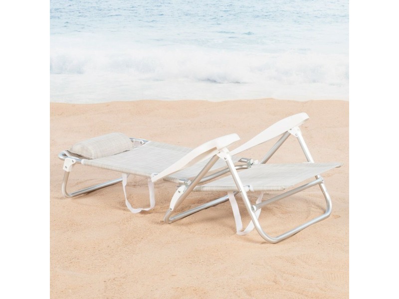 Плажен стол Aktive 47 x 82 x 49 cm (2 броя) NaN –  BB Сгъваеми столове
