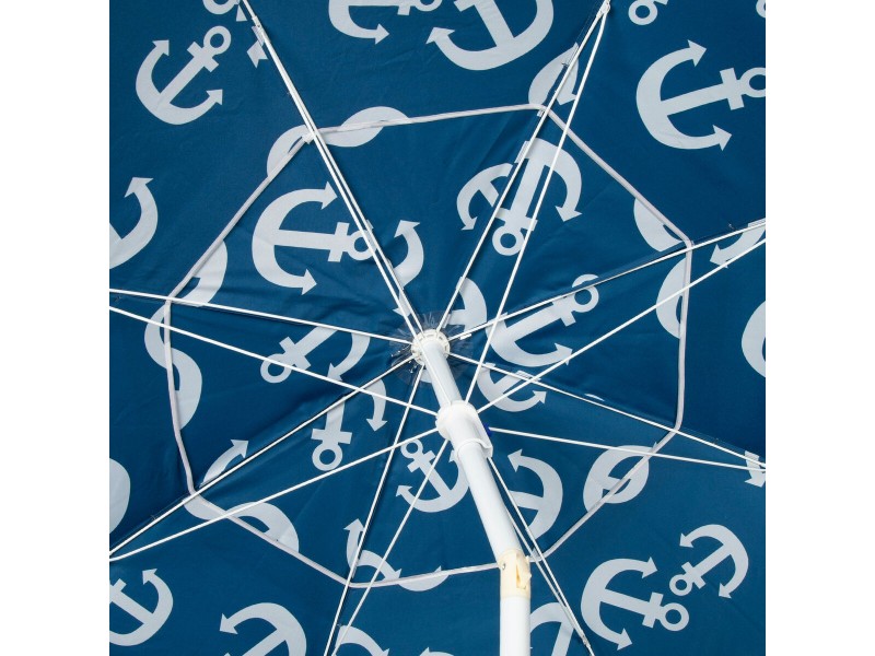 Плажен чадър Aktive Син 220 x 210 x 220 cm (6 броя) NaN –  BB Чадъри