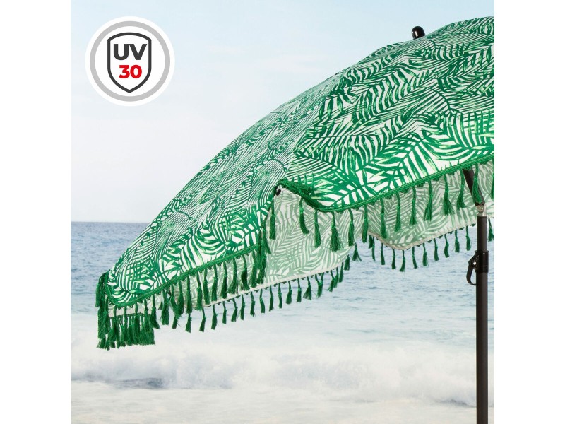 Плажен чадър Aktive Ø 180 cm 180 x 180 x 180 cm (6 броя) NaN –  BB Чадъри