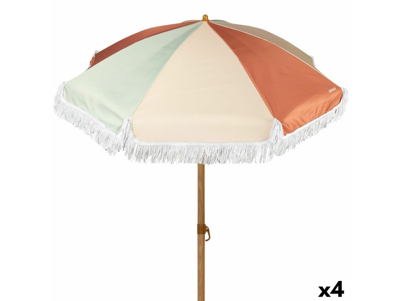 Плажен чадър Aktive Ø 200 cm 200 x 185 x 200 cm (4 броя) NaN –  BB Чадъри