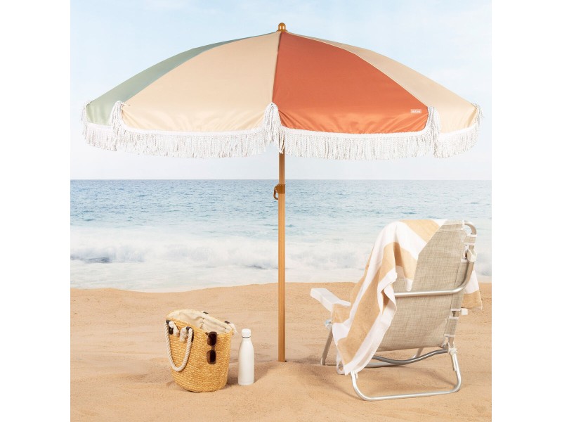 Плажен чадър Aktive Ø 200 cm 200 x 185 x 200 cm (4 броя) NaN –  BB Чадъри