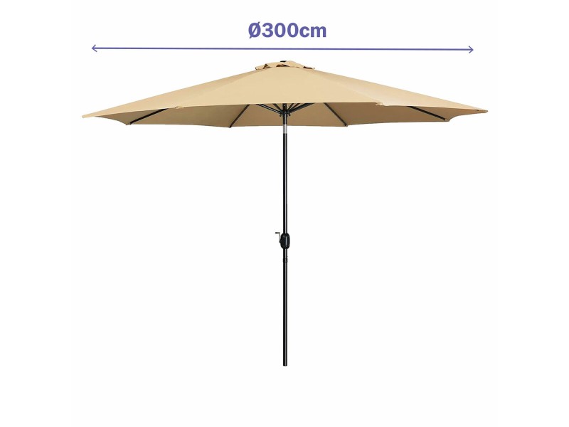 Päikesevari Marbueno Кафяв Ø 300 cm NaN –  BB Чадъри