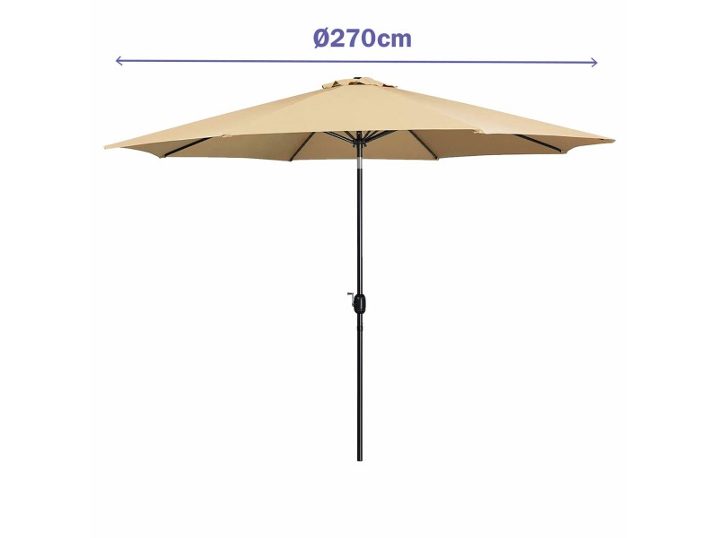 Päikesevari Marbueno Кафяв Ø 270 cm NaN –  BB Чадъри