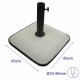 Base pour parapluie Marbueno Бял 45 x 7 x 45 cm Квадратек NaN –  BB Основи и подпори за чадъри