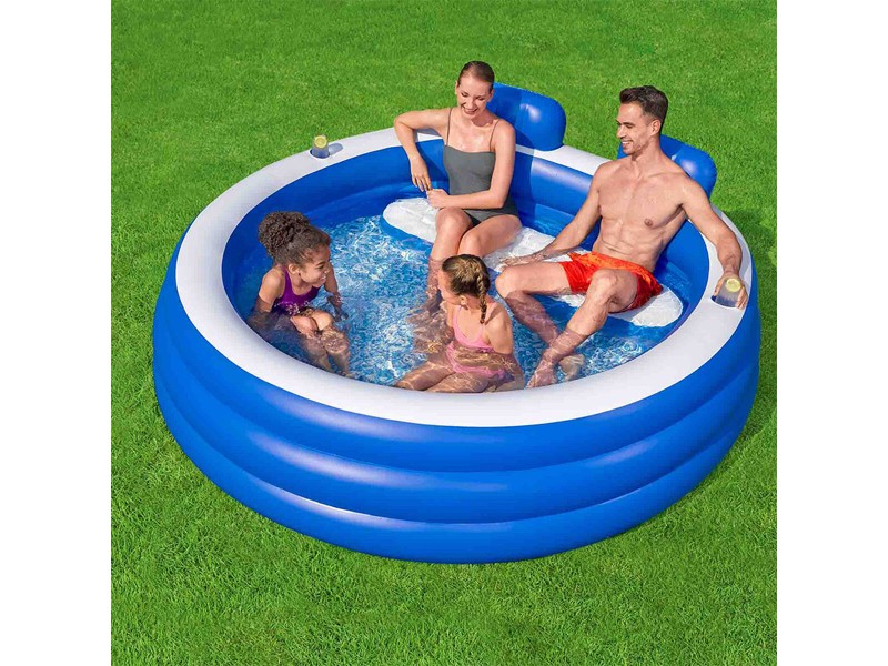Надуваем Басейн Bestway Многоцветен 219 x 231 x 79 cm NaN –  BB Надуваеми басейни