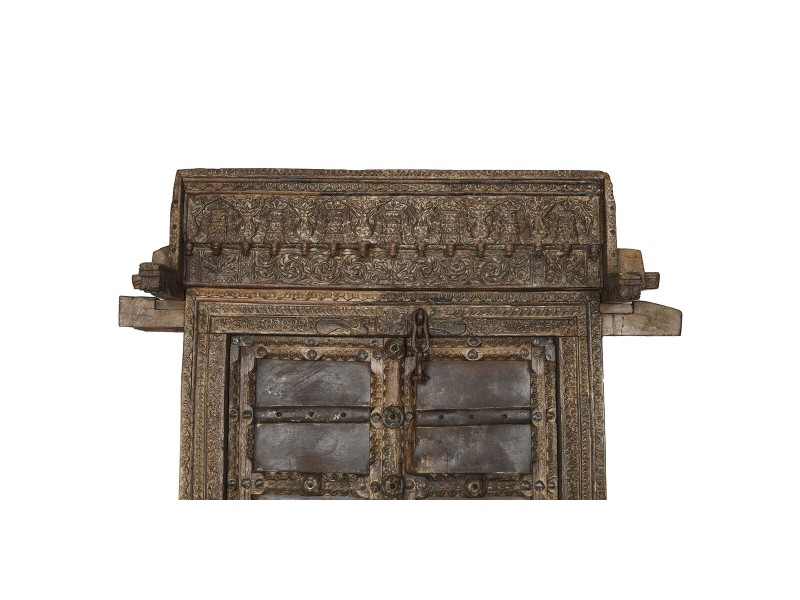 Декоративна Фигура за Градина Home ESPRIT Кафяв тиково дърво 120 X 46 X 190 cm Врата NaN –  BB Статуи