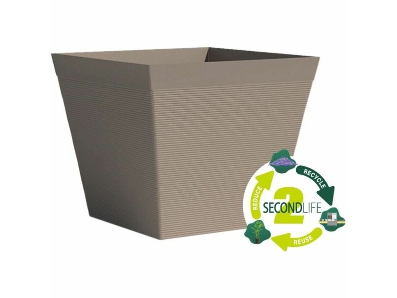 Саксия Garden ID Тъмнокафяв Квадратек 29 x 26 cm NaN –  BB Саксии